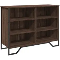 vidaXL Dressoir 101x35,5x74,5 cm bewerkt hout bruin eikenkleur