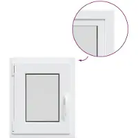 vidaXL Kelderraam RISOR 50 x 55 cm PVC en Glas