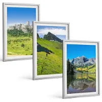 Tulup 4-Delige Schilderij Set - Groene heuvels met een kasteel en berglandschappen - 40 x 60 cm - Moderne Wanddecoratie - Slaapkamer - Interieur Decoratie