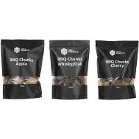 Cookinglife Grill Rookhout Startset - BBQ Smaakmix - Appel, Whiskey Eik & Kers Chunks