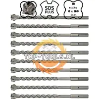 ALLBE 10 stuks 8.0 X 160 MM SDS+ MET 4 SNIJKANTEN