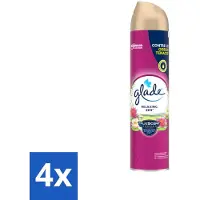 Glade 4 x - Luchtverfrisser Spray - Relaxing Zen - 300 ml - Luchtverfrisser - Geur - Relaxen - Zen - Appel