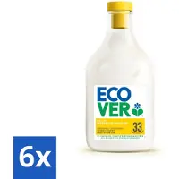 Ecover 6 x - Wasverzachter - Gardenia - 1 liter - 33 wasbeurten - Wasverzachter - Biologisch Afbreekbaar - Plantaardige Ingrediënten - Wasverzachter Gardenia - Wasverzachter Vanille