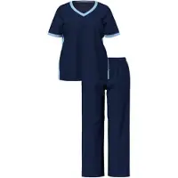 Ulla Popken Pyjama nachtblauw