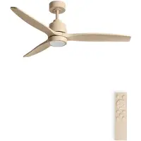Create - Stille plafondventilator van 40 W met technische ABS-bladen, verkrijgbaar in verschillende maten - M - Met licht - Afstandsbediening - WIND STYLANCE