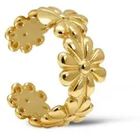 Karma Earcuff Bloemen Goudkleurig