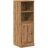 vidaXL Hoge kast 36x35,5x103,5 cm bewerkt hout artisanaal eikenkleurig