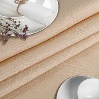 ANRO Tafelkleed Damast ornament Beige 160x140cm Met sierband Afwasbaar Waterafstotend