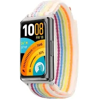 Kwmobile nylon bandje voor smartwatch - geschikt voor Huawei Band 11 / Band 11 Pro - - Polsbandje in meerkleurig