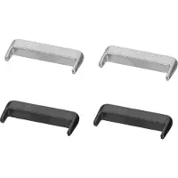 Kwmobile verbindingsadapter horlogebandje geschikt voor Huawei Band 11 / Band 11 Pro - Voor 18 mm bandjes - Set van 4 - Geen gereedschap nodig