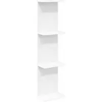 vidaXL Wandplank Wit 25 x 15 x 100 cm Bewerkt hout