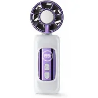 VHV -Mini Clip Ventilator met IJskoeling - 199 Snelheden Turbo Fan met LED Display - 3-in-1 Draagbare Ventilator voor Parasol Tas en Broek - Oplaadbare Persoonlijke Koeling voor Vakantie en Buiten