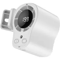 VHV -Draagbare Mini-Ventilator - High-Speed Handventilator met Clip - Oplaadbare Riemventilator met USB - Stille Handsfree Nekventilator voor Paraplu, Festival en Outdoor - Wit
