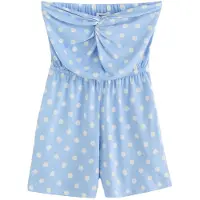Next - Dames - Bandeaujumpsuit met gedraaide voorkant - Blauw