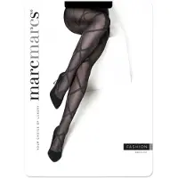 MARC MARCS MarcMarcs fantasie panty maat S/M zwart/zilver