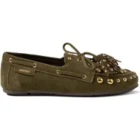 Lazamani Mocassins Dames Groen Suède | Maat 38