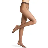 Falke Pure Matt eenkleurig materiaal transparant 20 DEN panty dames bruin - maat L