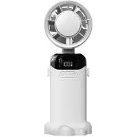 VHV -Draagbare Mini-Ventilator met Halfgeleider-Koeling - Handventilator met Ijskoelde Mist - Krachtige Oplaadbare Ventilator - Opvouwbaar Design - Voor Reizen, Kantoor en Outdoor - Wit