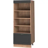 Vicco Keukenrek Fame-Line, Anthrazit-Gold Landhaus/Goudkleurig Eiken, 60 cm