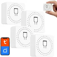 Greenblue inbouw wifi schakelaar - 100-240 V wisselstroom, 50/60 Hz, max. 16 A, voor LED 150 W, GB739 - 4 stuks