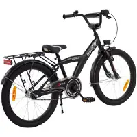 2Cycle Biker-Cargo kinderfiets 18 inch (5 tot 7 jaar) voor jongens zwart