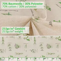 ANRO Tafelkleed Kruiden Meerkleurig 280x140cm Rechte rand Afwasbaar Waterafstotend Binnen & Buiten