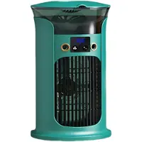 VHV - Luchtkoeler - Ventilatoren - Aircooler - Mobiele luchtkoeler - Mini airco - Bladloze ventilator - Stil - 880ml watertank - Met LED verlichting - Voor bureau en slaapkamer - Groen