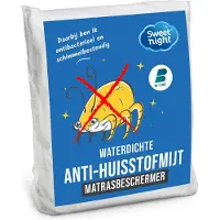 Sweet Night Matrasbeschermer 180x200 cm | Waterdicht en Anti-huisstofmijt | 100% Katoenen Molton | Stil en ademend