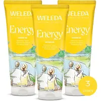 Weleda Energy Douchegel - 3 x 200ml - Voordeelverpakking - Gember, Citronella & Cederhout - Behoudt Natuurlijke Vochtbalans - 100% Natuurlijke Ingrediënten