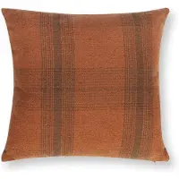 Vtwonen - Sierkussen - Katoen Linnen - Karamel Donkerbruin - 50x50 cm