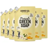 Marcel's Green Soap Douchegel Navulling - Vanille & Amber - 6 x 500ml