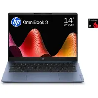 HP OmniBook 3 14-hz0712ndx - Copilot+ Laptop - 14 inch - Snapdragon X - 8GB/512GB - QWERTY - 2K OLED - Studenten laptop