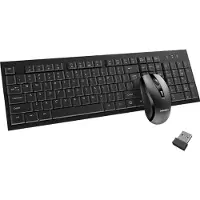 Meetion C4120 Little - Draadloze Toetsenbord en Muis Set - 2.4GHz - Ergonomisch Design - Stille Toetsen - Instelbare DPI - Zwart