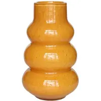 Vase the World Vaas Lomami Elite | Geel - Yellow | Mondgeblazen glas | Ø18xH30 cm
