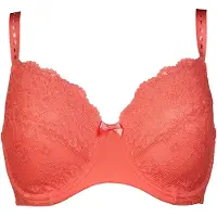 After Eden D-cup & up Lois Full Cover BH in Recycled Kant - Dames - Licht Koraal - 85G