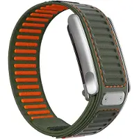 Strap-it Hybrid bandje Nylon geschikt voor WHOOP MG - Groen