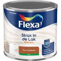 Flexa - Strak In De Lak Binnenlak Mat - Puur Kastanje - Mengverf - 500 Ml