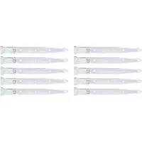 Alberts 845575 Gooiende hanger | met geklonken pin | verzinkt, dikke laag gepassiveerd | scharnier 400 x 45 mm | scharnier 101 x 63 mm | Set van 10
