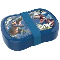 Dino Broodtrommel/ boorddoos/ buddies met elastiek STRAP T-REX blauw