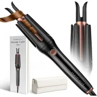 Sansbeauté Automatische Krultang met Reisetui - Keramische Haarkruller - Haarkrultang - Hair Curler - Haarstyler - Wavy Hair - Curling Iron - Krulborstel Roterend - Golvenkrultang - Wave Krultang