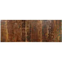 Super Merchant Hoofdbord 140 cm massief gerecycled hout meerkleurig