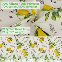 ANRO Tafelkleed Citroenen Meerkleurig 200x140cm Rechte rand Afwasbaar Waterafstotend Binnen & Buiten