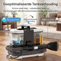 Lubluelu V2 Tapijtreiniger Machine - 450W Vlekkenreiniger 14KPa Krachtig Zuigkracht -Meubelreiniger - Bank Reiniger Machine - Zetelreiniger- Matrasreiniger