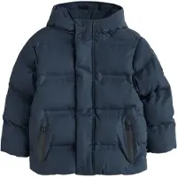 Next - Jongens - Waterbestendige gewatteerde jas - Blauw
