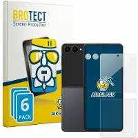 BROTECT Screenprotector 6 Stuks voor Samsung Galaxy Z Flip 8 (Voor+Camera) Beschermglas transparant