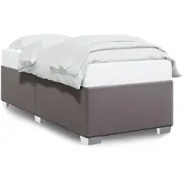 vidaXL Bedframe kunstleer grijs 80x200 cm