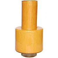 Vase the World Vaas Volta Elite | Geel - Yellow | Mondgeblazen glas | Ø19 x H36 cm