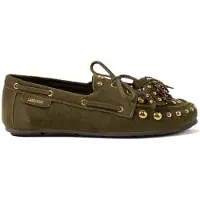 Lazamani Mocassins Dames Groen Suède | Maat 40