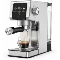 HOMCOM Touchscreen – Espressomachine – 1,2L – 20 bar-1350W-Stoompijp