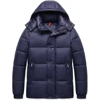 Local Fanatic Puffer Jas Heren - Jassen Heren Winter - 8055 - Donker Blauw - Maat S